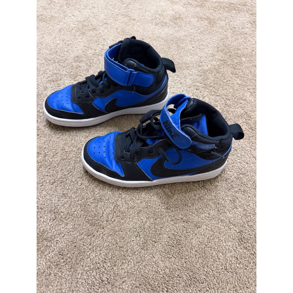 Nike Court Borough Mid 2 Kids 4Y Blue Good High Top Sneakers CD7782-404